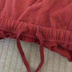 ユニクロ　レディース　ロングスカート　サイズM　レンガ色（赤茶色）の画像