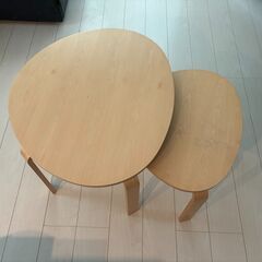 IKEA SVALSTA イケア　スヴァルスタ　ネストテーブル 大　小セットの画像