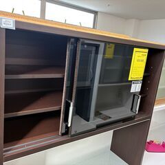 【ジャングルジャングル滋賀草津店】ジモティ来店特価!!　食器棚　入江木工　ブラウン　J-250903の画像