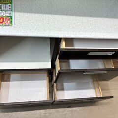 【ジャングルジャングル滋賀草津店】ジモティ来店特価!!　食器棚　入江木工　ブラウン　J-250903の画像