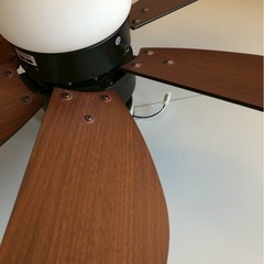 直付け　直結　シーリングファンライト　照明器具 ブラウンの画像