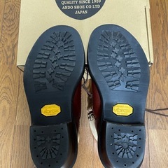 安藤製靴　ワークブーツ　ジェレミー　サイズ25.5cm 中古品の画像