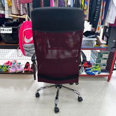 店頭引き渡し 中古 オフィスチェア ブラック パープル 椅子 家具 Aの画像