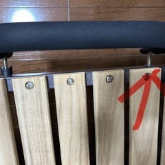 ニトリ　折りたたみ　桐すのこ　パイプベッド　シングルの画像
