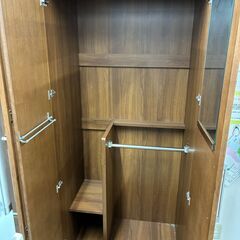 【ジャングルジャングル滋賀草津店】ジモティ来店特価!!　ワードローブ　ブラウン　J-250905の画像