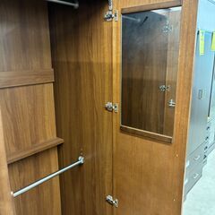 【ジャングルジャングル滋賀草津店】ジモティ来店特価!!　ワードローブ　ブラウン　J-250905の画像
