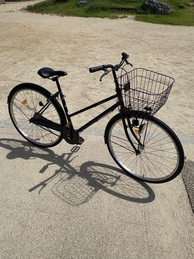 銀色に輝く、シンプル・ママチャリ(27㌅)お引き取り優先！配達も可能です。