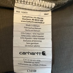 Carhartt（カーハート）リップストップカットソー/L/カーキ/US古着の画像
