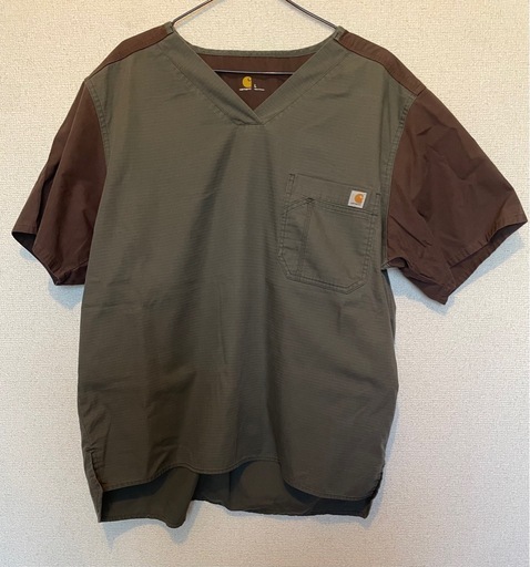Carhartt（カーハート）リップストップカットソー/L/カーキ/US古着