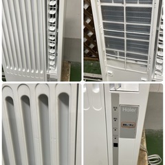 R727☀️ ジモティー限定価格！ Haier 窓用エアコン（冷房専用・おもに6～7畳用）21年製 JA-16V ⭐動作確認済 ⭐クリーニング済の画像
