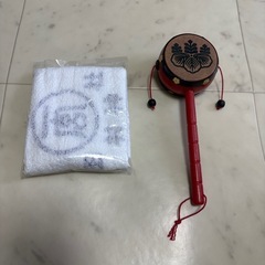 女の子用お宮参りセット  帽子+よだれ掛け+着物+お守り袋　　の画像