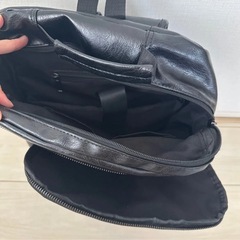 （ブラック）メンズ ビジネス リュックサック大人気　実用 PUの画像