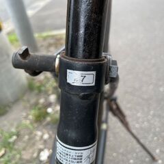 自転車　No.470　ブラック　27インチ　【リサイクルショップどりーむ荒田店】の画像