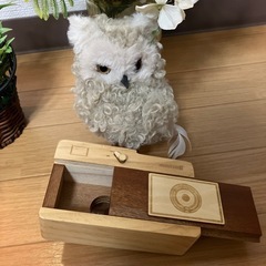 フェイクグリーン カメラ フクロウ インテリア雑貨の画像