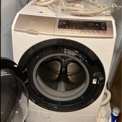 美品　日立　BD-SV110FL 2022年購入　お風呂のお湯取りホースあり　ドラム式洗濯乾燥機の画像