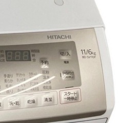 美品　日立　BD-SV110FL 2022年購入　お風呂のお湯取りホースあり　ドラム式洗濯乾燥機の画像