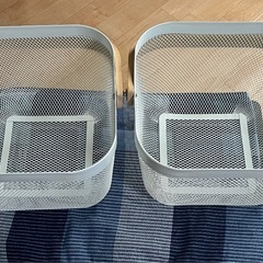 イケアのリーサトルプバスケット　２個セットの画像