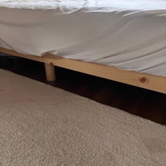 シングルベットフレーム、マットレスセットの画像