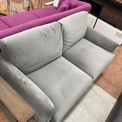 🛋️ベルベット調🛋️LOWYA/ロウヤ🛋️2人掛けソファ🛋️オシ...