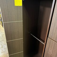 【ジャングルジャングル深井店】★新城家具 ワードローブ ブラウン 茶 衣類収納 収納家具 家具 堺市（中区 堺区 東区 西区 南区 北区）和泉市 河内長野市 富田林市 松原市 狭山市 深井 【FU2658の画像