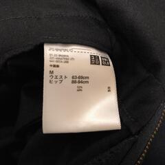ユニクロ　レディース　ワイドパンツ　サイズM　ネイビー色の画像