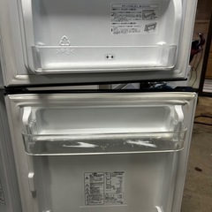 2019年製 ハイセンス製の2ドア冷凍冷蔵庫「HR-B95A」の画像