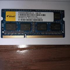 4GB メモリー　ノートパソコンにて使用　ASUS X54Hにて動作品(相性がある為、機種によっては認識しない場合あります)の画像