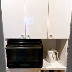 【美品】　食器棚　ホワイトの画像