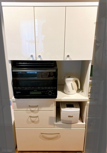 【美品】　食器棚　ホワイト