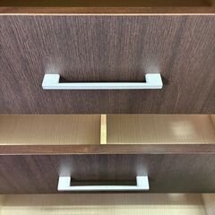 【ジャングルジャングル深井店】★新城家具 ワードローブ ブラウン 茶  収納家具 家具 堺市（中区 堺区 東区 西区 南区 北区）和泉市 河内長野市 富田林市 松原市 狭山市 深井 【FU2660】の画像