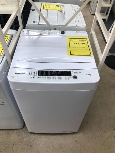 【ジャングルジャングル石津店】ハイセンス Hisense 洗濯機 HW-K55E 2022年製 5.5kg 新生活 堺市 堺区 西区 石津