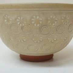 茶碗 春景 京煩 口径12.5×高さ8cm ブラウン系 茶器 茶道具  札幌市 清田区 平岡の画像