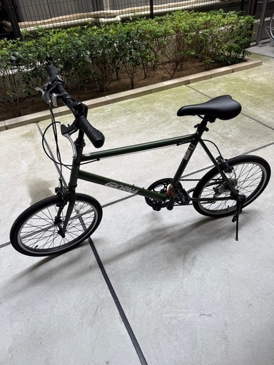 Version-Mミニベロ 軽快クロスバイク 小径車 SHIMANO 6速 緑色