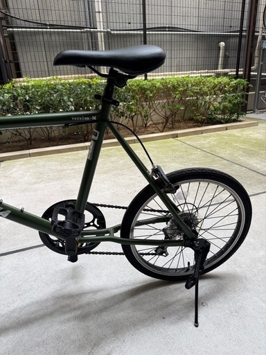 Version-Mミニベロ 軽快クロスバイク 小径車 SHIMANO 6速 緑色