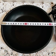 KITCHEN CHEF フライパン 2点セット 取っ手中古品・取外し可能 レッド ブラックの画像