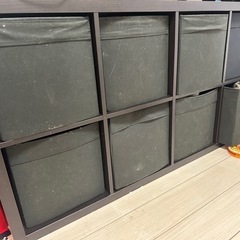 IKEA カラックス  ブラックブラウンの画像