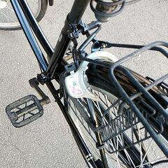 26インチ自転車（ママチャリ）　カラー黒（ブラック）の画像