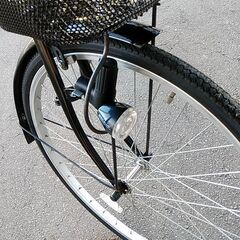 26インチ自転車（ママチャリ）　カラー黒（ブラック）の画像