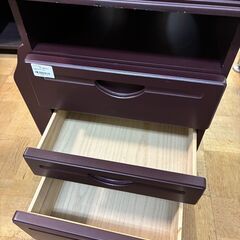 【ジャングルジャングル深井店】★サイドテーブル キャビネット ブラウン 茶 家具 堺市（中区 堺区 東区 西区 南区 北区）和泉市 河内長野市 富田林市 松原市 狭山市 深井 【FU2665】の画像