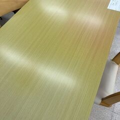 ★リユースのサカイ高崎店★TJ12725 (株)ニトリ 2人掛けダイニングセット ライトブラウン H70×D75×W120 クリーニング済みの画像