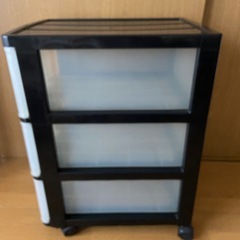 中古　3段収納ケースの画像