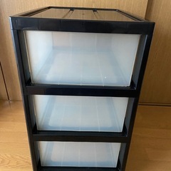 中古　3段収納ケースの画像