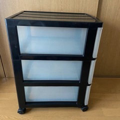 中古　3段収納ケースの画像