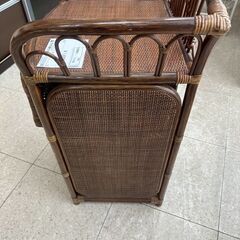 ★リユースのサカイ高崎店★TJ12728  籠ラック 茶 H88×D41×W58 クリーニング済みの画像
