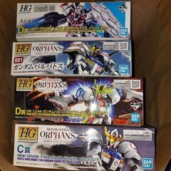 ガンプラ❗格安４体セットまとめ売り❗ガンダムバルバトス、一番くじソリッドクリア等❗新品未開封🎵の画像