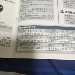 小型精米機SMH-200 取扱説明書の画像