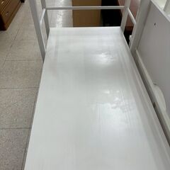 ★リユースのサカイ高崎店★TJ12732  デスク 白 H114×D53×W110 クリーニング済みの画像