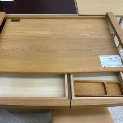 ★リユースのサカイ高崎店★TJ12733 浜本工芸 デスクセット ライトブラウン H74×D65×W110 クリーニング済みの画像