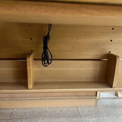 ★リユースのサカイ高崎店★TJ12733 浜本工芸 デスクセット ライトブラウン H74×D65×W110 クリーニング済みの画像