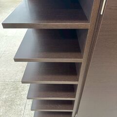 ★リユースのサカイ高崎店★TJ12734  シューズボックス ダークブラウン H90×D40×W90 クリーニング済みの画像